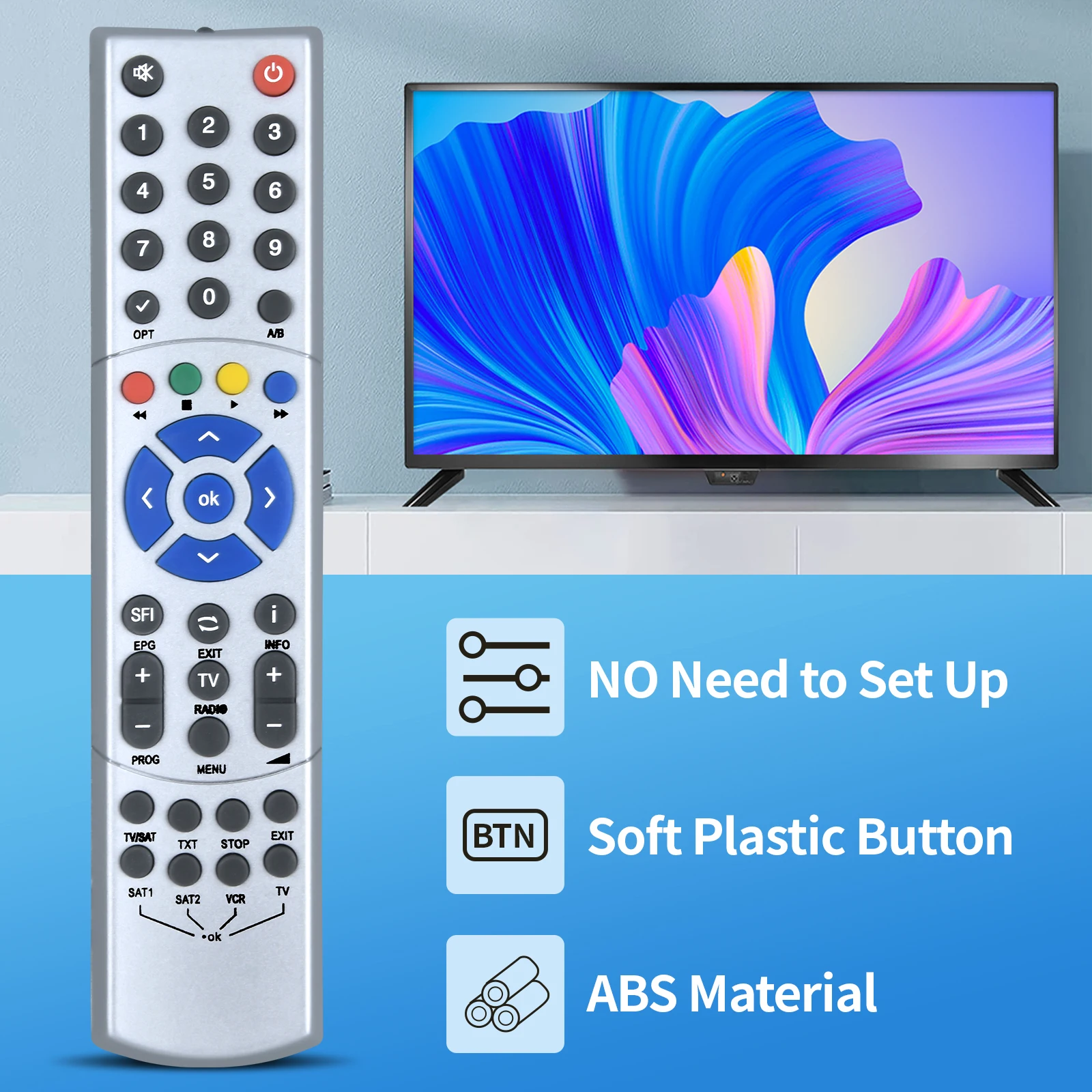 103TS103B ​ جهاز التحكم عن بعد لـ Technisat DigiBox Beta1 Beta2 D1 4S DIGIT MF-4K