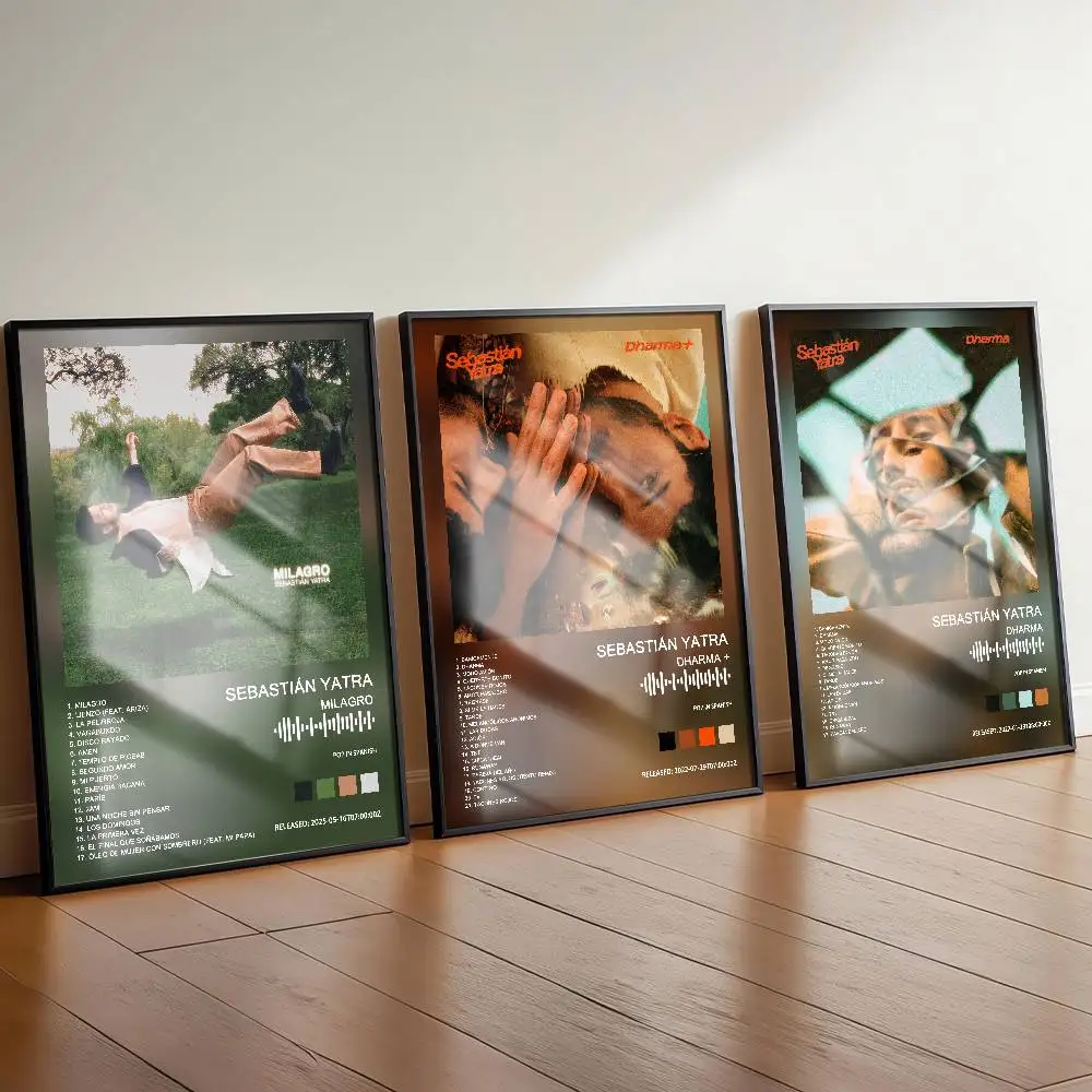 Póster del álbum Sebastián Yatra, portada artística del álbum, canciones, música, rap, adhesivo de papel impermeable para pared, decoración del hogar para sala de estar