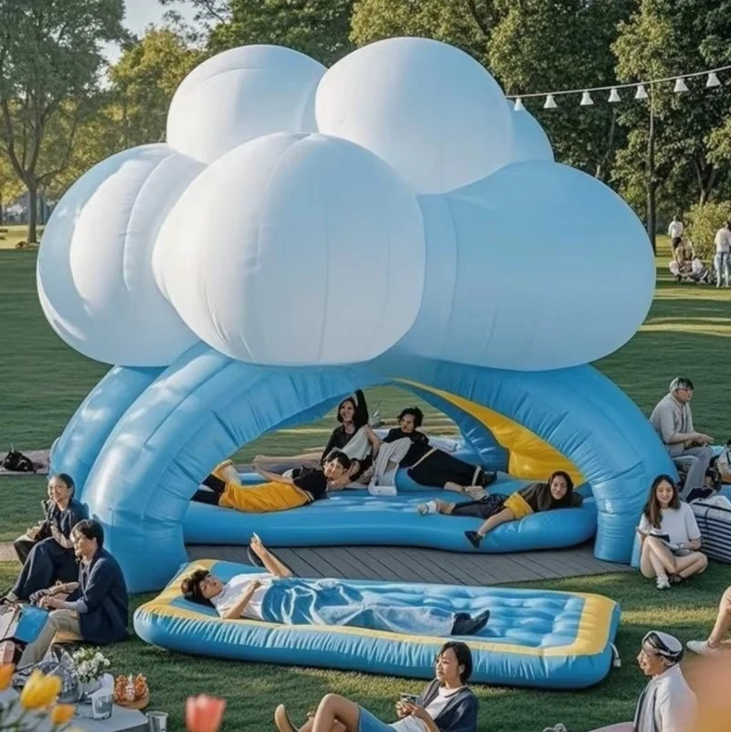 Hot Sale Outdoor Cloud Inflatable House Tent Inflatable Dome Tent Model Decoration