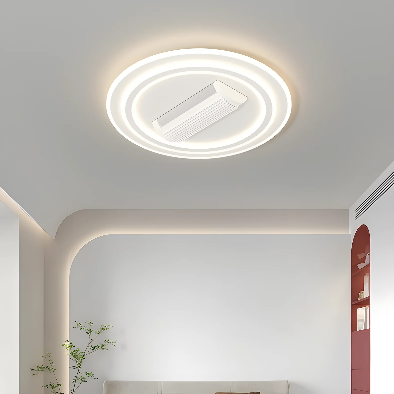 جديد الخالية من الشفرة مروحة السقف الخفيفة مع جهاز التحكم عن بعد جيلينا الذكية مروحة مصباح ديكور المنزل غرفة المعيشة غرفة نوم غرفة الفندق المشجعين