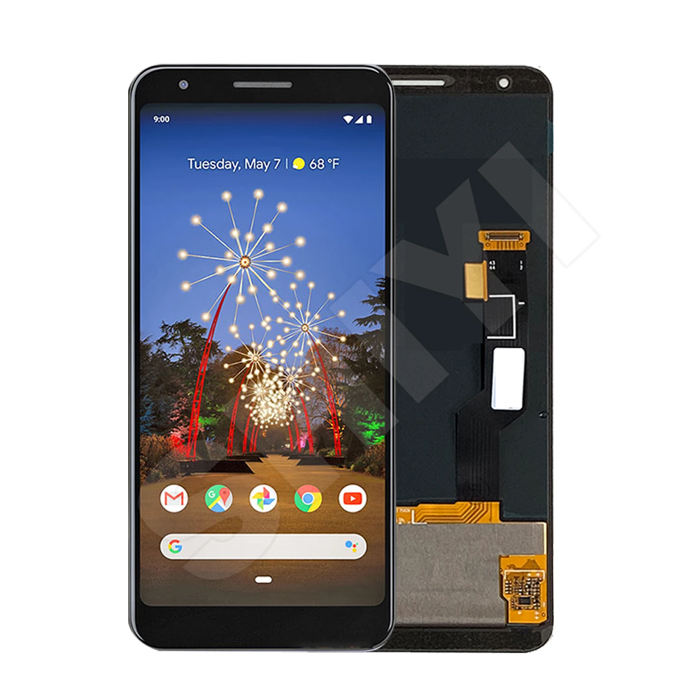 Imagem -04 - Tela Amoled Super do Lcd para o Pixel 3a xl 3a xl G020c do Google Digitador do Tela Táctil Testado