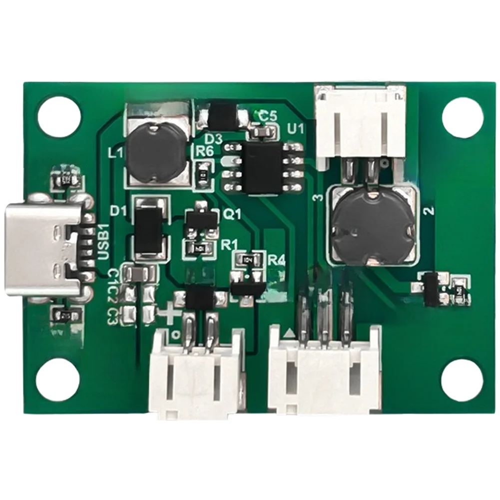 Compact USB 5V DC Humidifier Module 108KHz for Fan Fine Mist Generator FR4 Material 4.4 x 3.2cm Low Noise 36dB Max