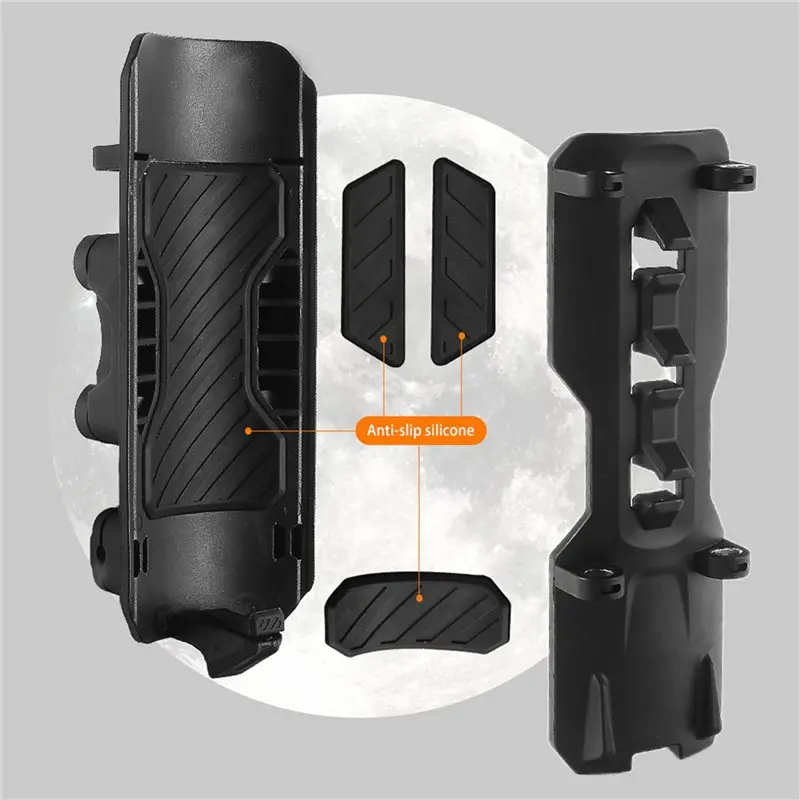 A60E-2X Motorcycle Cup Holder, 22Mm-25Mm Protective Bumper Water Bottle Holder, 360° Rotation Expandable