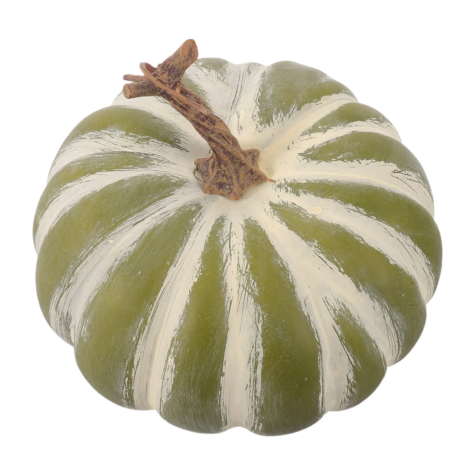 Large Green Fake Pumpkin 7'' Artificial Cushaw Autumn Fall Pumpkin Foam Decoration Realistic Thanksgiving Party Harvest Table - view 6