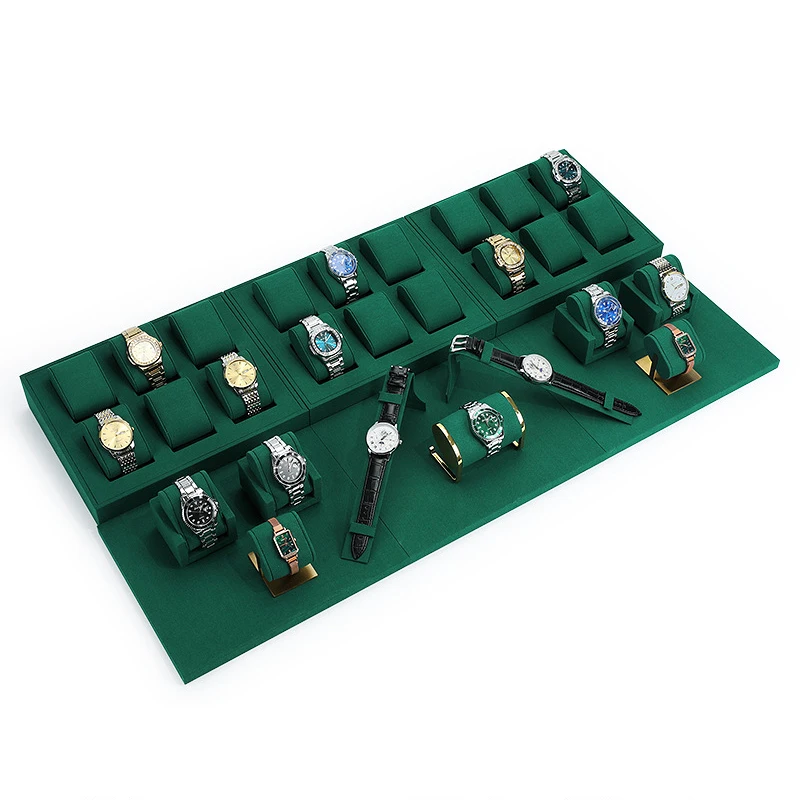 

High-end jewelry display stand, multiple watch display plates, and display of ultra-fine wristwatch pillow bags