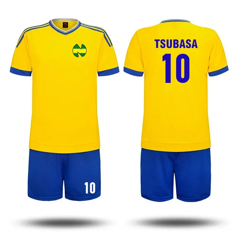 Captain Tsubasa No. 10 Tsubasa White Jersey Kids Men\'s Role Play Football Costume Customized Number Name