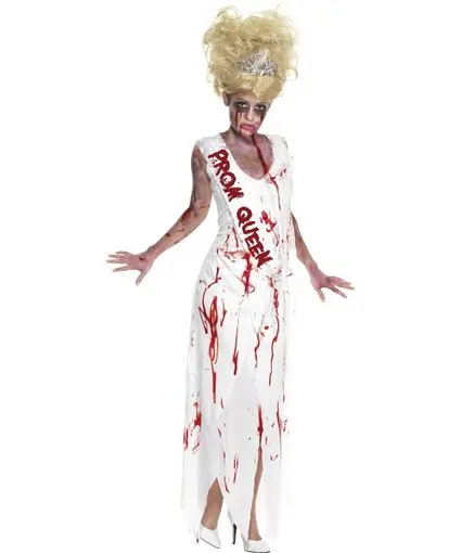 Nuovo costume da Halloween Macchie di sangue Sposa Cameriera orm Fantasma Bambole Matrimonio Dr Spettacolo teatrale Cinese tradizionale...