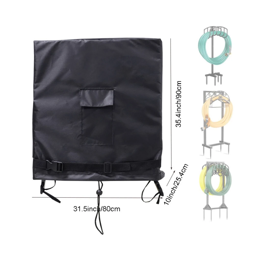 

Чехол для садового шланга с регулируемой посадкой, ткань Оксфорд 420D, устойчивая к разрывам, всепогодная конструкция, легко чистится