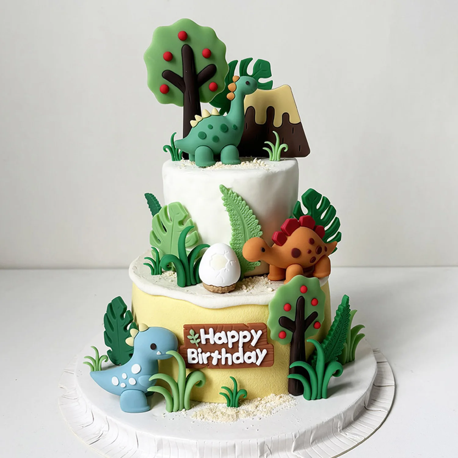 

Dinosaur Cake Decor Dinosaur Baby Happy Birthday Party Cake Decor Baby Party Decor Dinosaur Theme Party Supplies