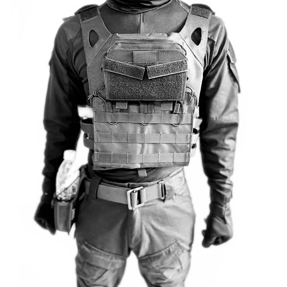 

Molle Tactical Phone Case Map Bag Tactical Vest Dedicated Front Plate Adhesive Chest Bag For Hunting Airsoft Paintball