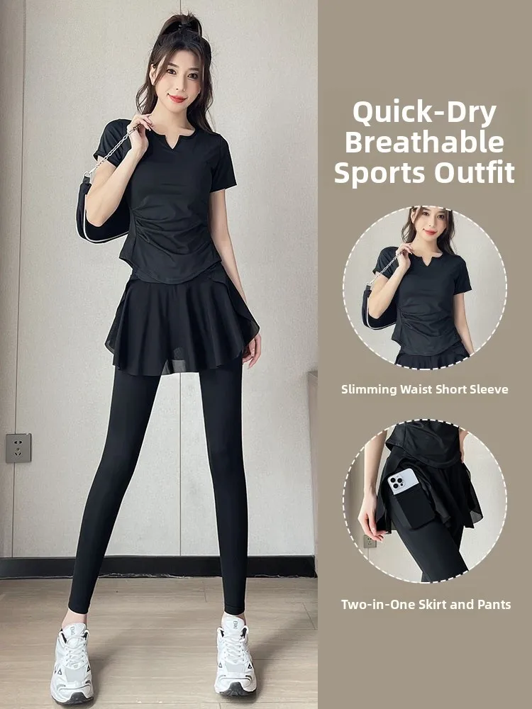 

Женский спортивный комплект TUCANO: быстросохнущая одежда для йоги, утренних пробежек, спортзала, тенниса. Новинка Весна 2026.