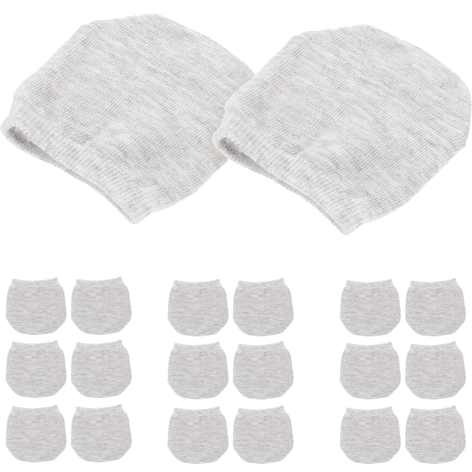 

10Pairs Women Invisible Half Socks Breathable Forefoot Cotton Sweat Absorbing Non-Slip Socks Women Invisible Sock