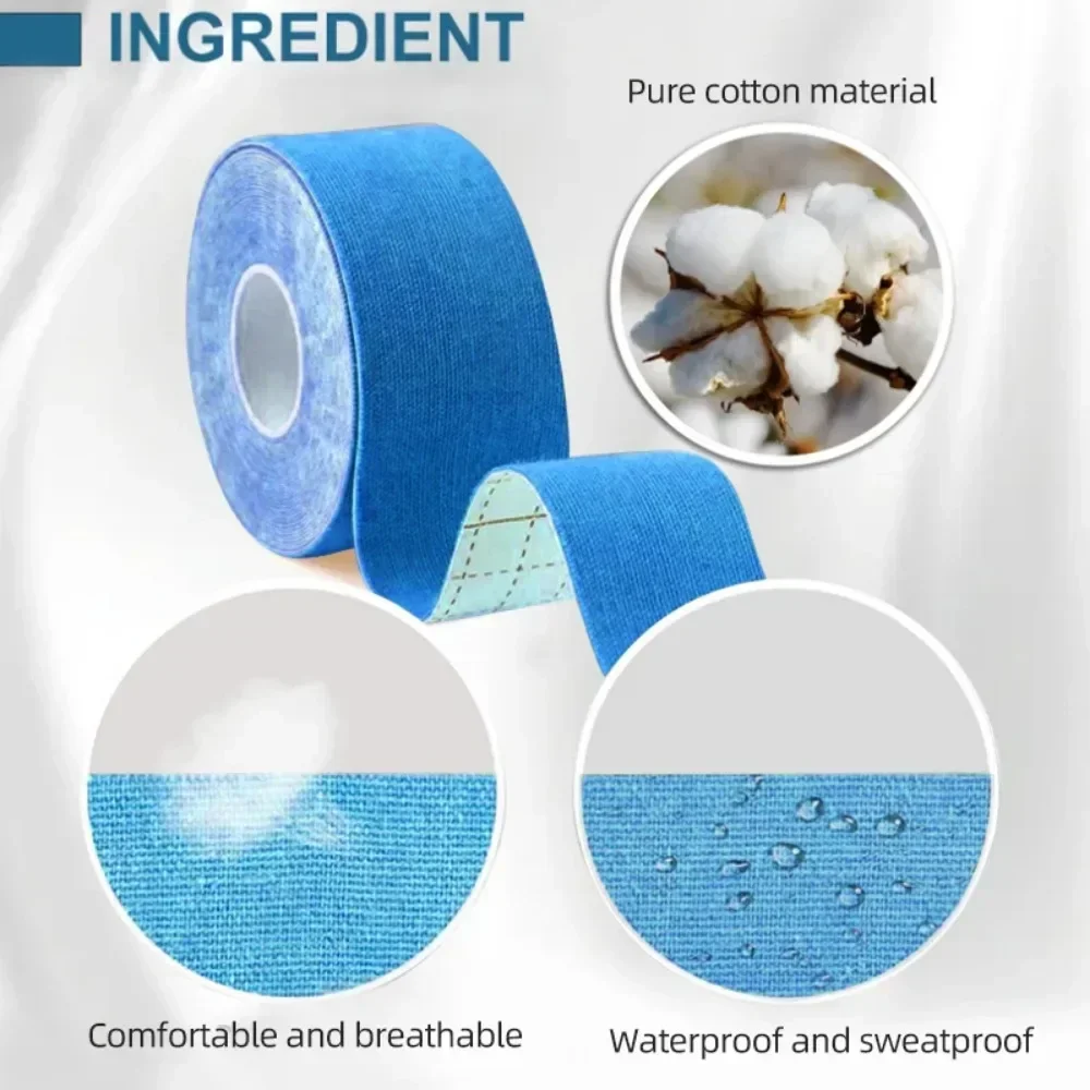 2.5CM x 5M Nastro kinesiologico per viso V Line Collo Occhi Lifting Rughe Rimozione Nastro adesivo Strumento per la cura della pelle del viso Benda elastica