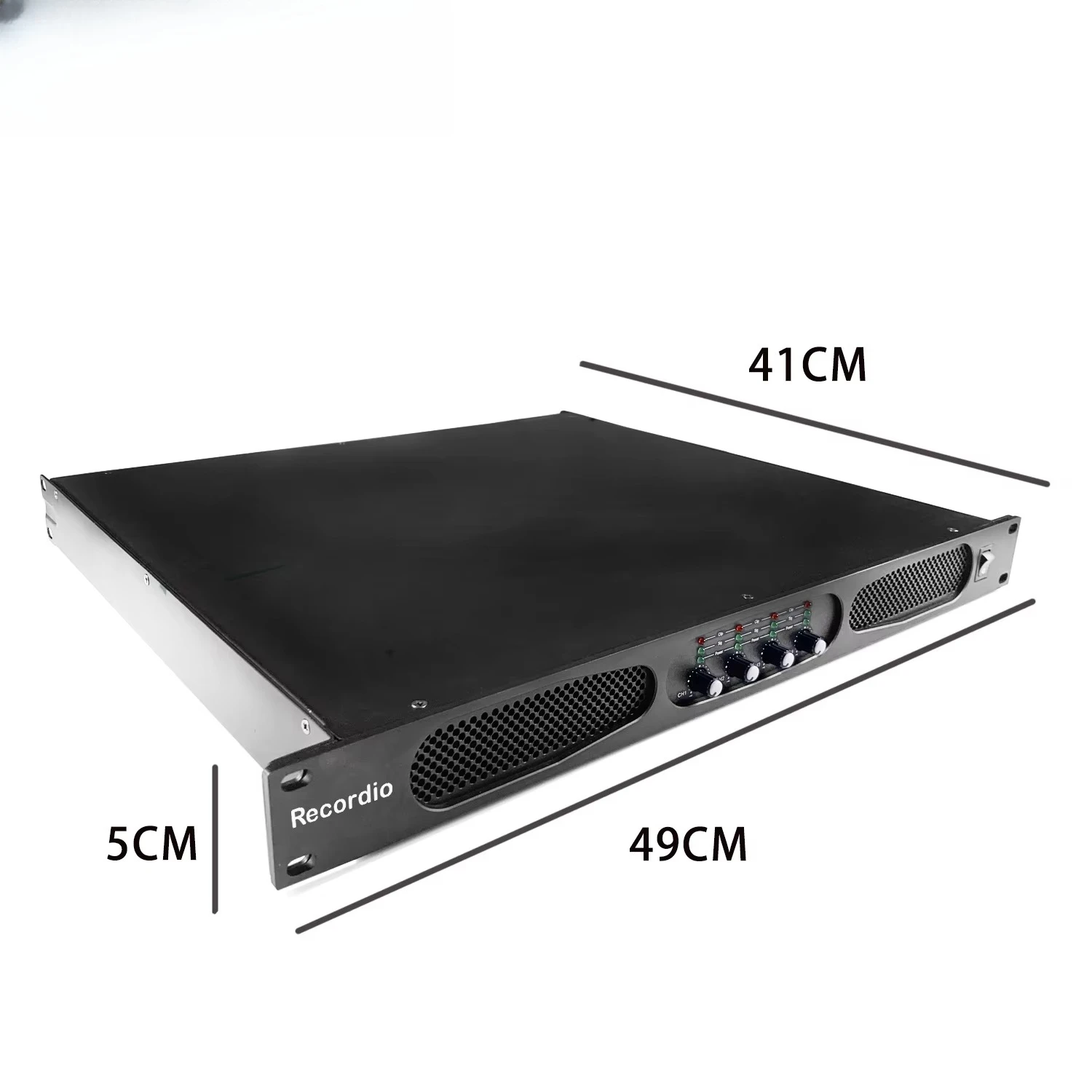 Recordio GAP-DP4140 High Performance 4-Channel 4x1400W Metal Digital Amplifier for Karaoke & DJ Stage