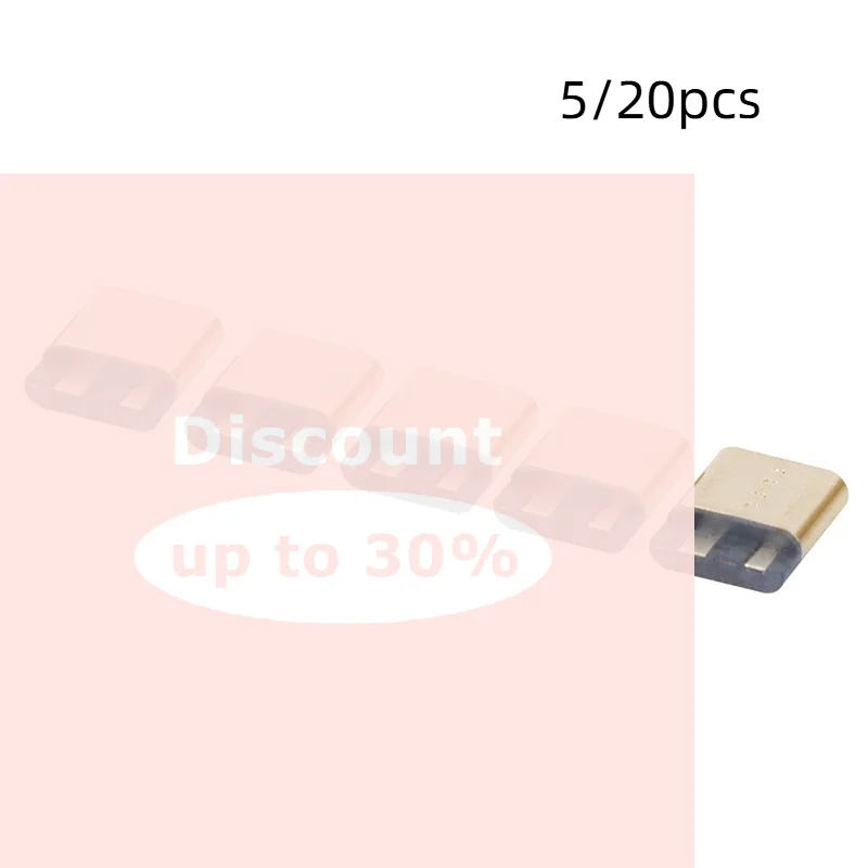 5/20Pcs Type-C 3.1 USB Jack 2Pin Welding Wire Female Connector Straight For Mobile Phone Charging Port Charging Socket Interfac