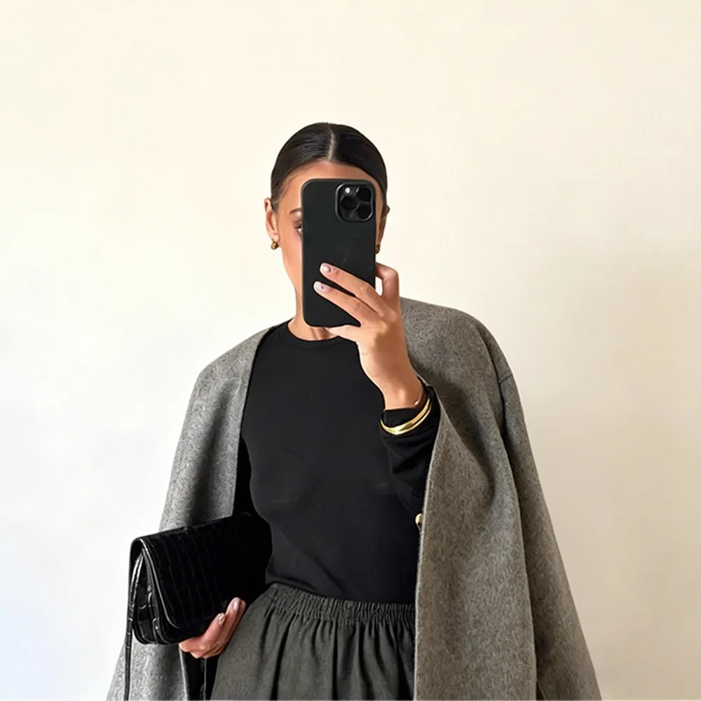 Textured Loose Fit V Neck Cardigan Coat Button Down Long Sleeve Pockets Warm Cozy Winter Commute Outerwear Lady Jacket