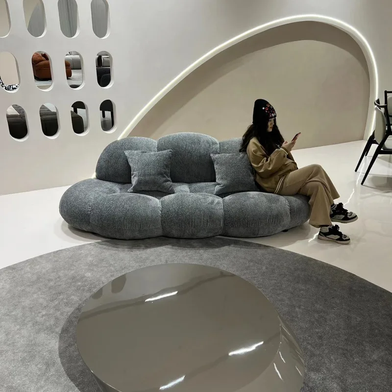Nordic special-shaped cloud sofa, small apartment living room fabric petal furniture