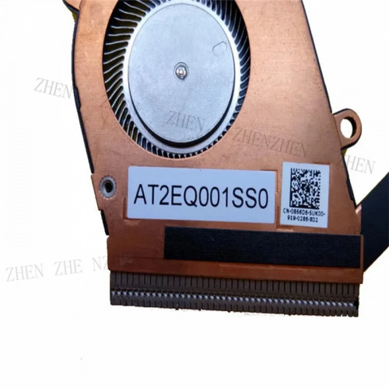 Y جديد وأصلي لمروحة تبريد وحدة المعالجة المركزية DELL Latitude 7300 مع مبدد حراري 0866D6 #3