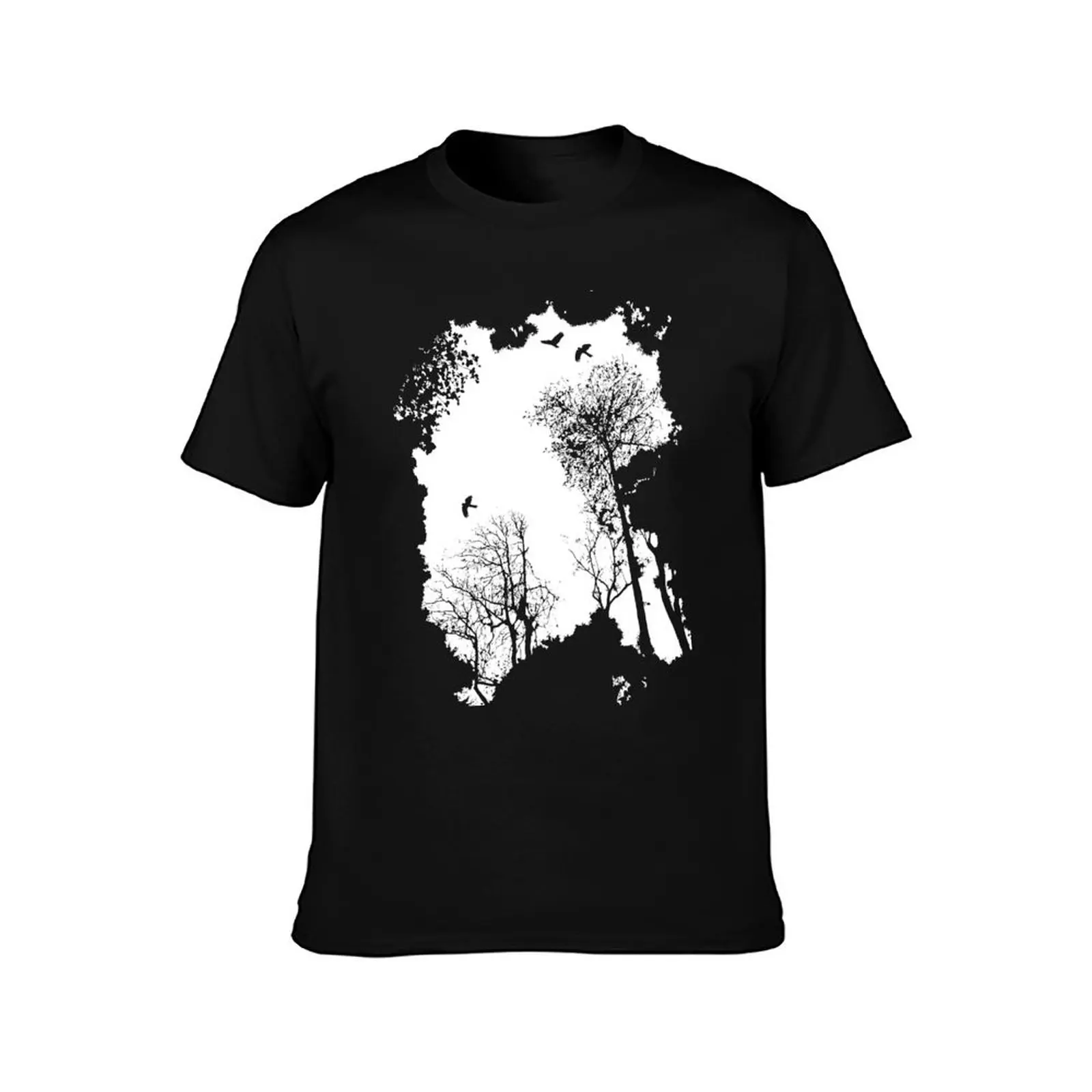 In the Forest - white option T-Shirt Summer Casual Cotton Tee Oversized Streetwear Tops Vintage Graphic Print 100% Cotton