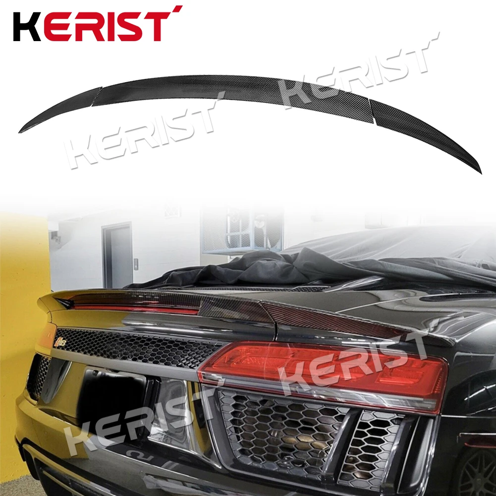 for Audi R8 V8 spyder 2016-2020 Carbon Fiber Rear Bumper Splitter Wing Spoiler