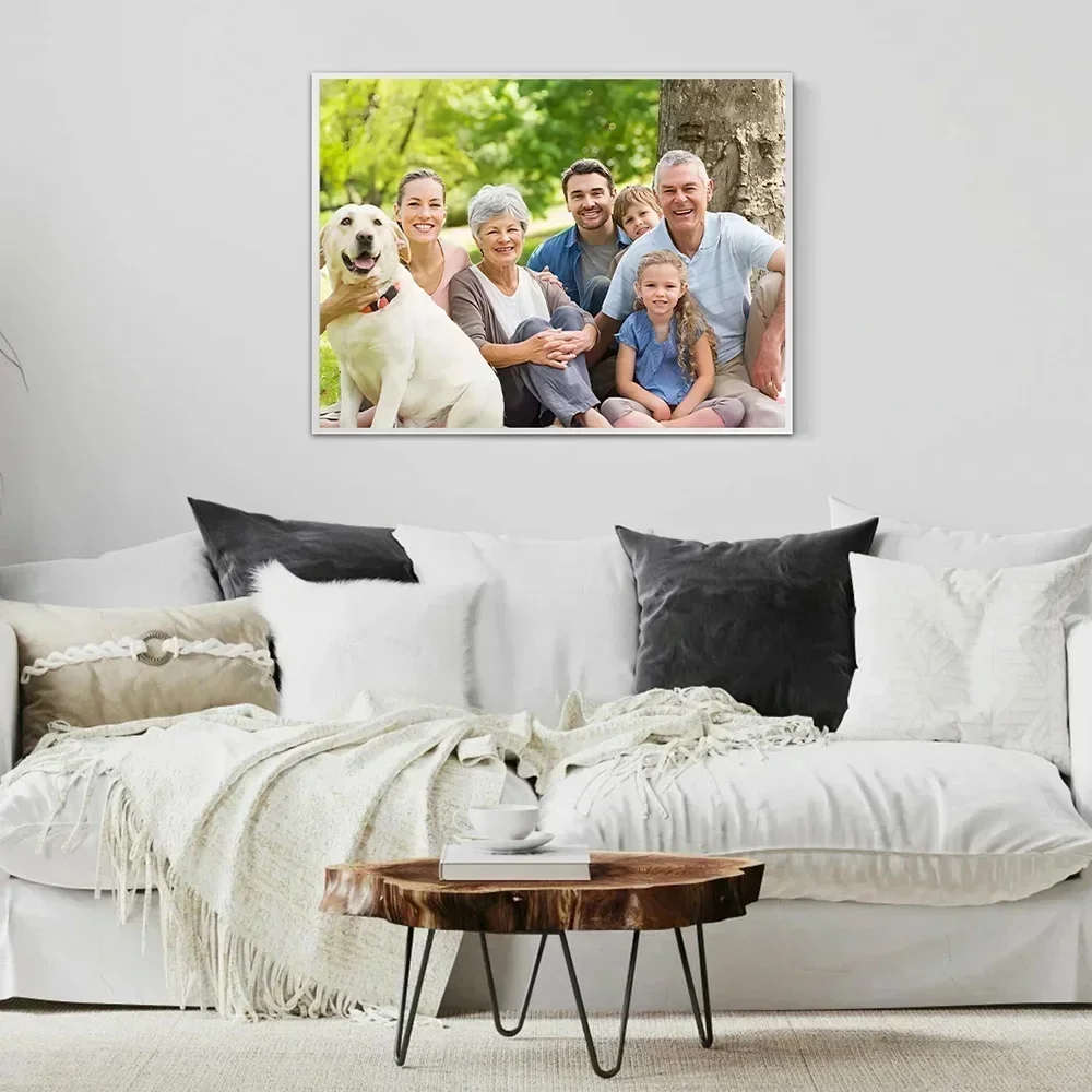 Benutzerdefinierte Leinwand Malerei Hochzeit Familienleben Fotos personalisierte Poster Wand Kunst benutzerdefinierte Urlaub Geburtstag Geschenke Zimmer Dekor – Detail 4