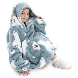 Großer Decken -Hoodie für Erwachsene, Dinosaurier, Hai, Tiger, Grau, Rosa, süße Kinder, tragbare Decken, vertrautes Wollset, Winterkleidung 6 Hauptverkäufe von Tiger Blash - №2