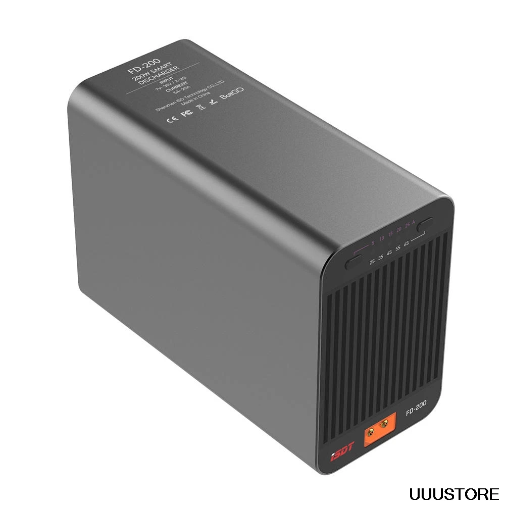 

ISDT FD-200 200W 25A Support 2-8S Lipo Battery Wireless APP Control Discharger for RC Drone Car Boat Spare Parts RC Model