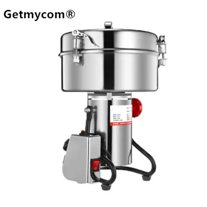 4500g Capacity Dry Food Grinder Mill Home Spice Coffee Grain Cereal Medicine Powder Crusher Gristmill - Kitchen Grinding Machin
