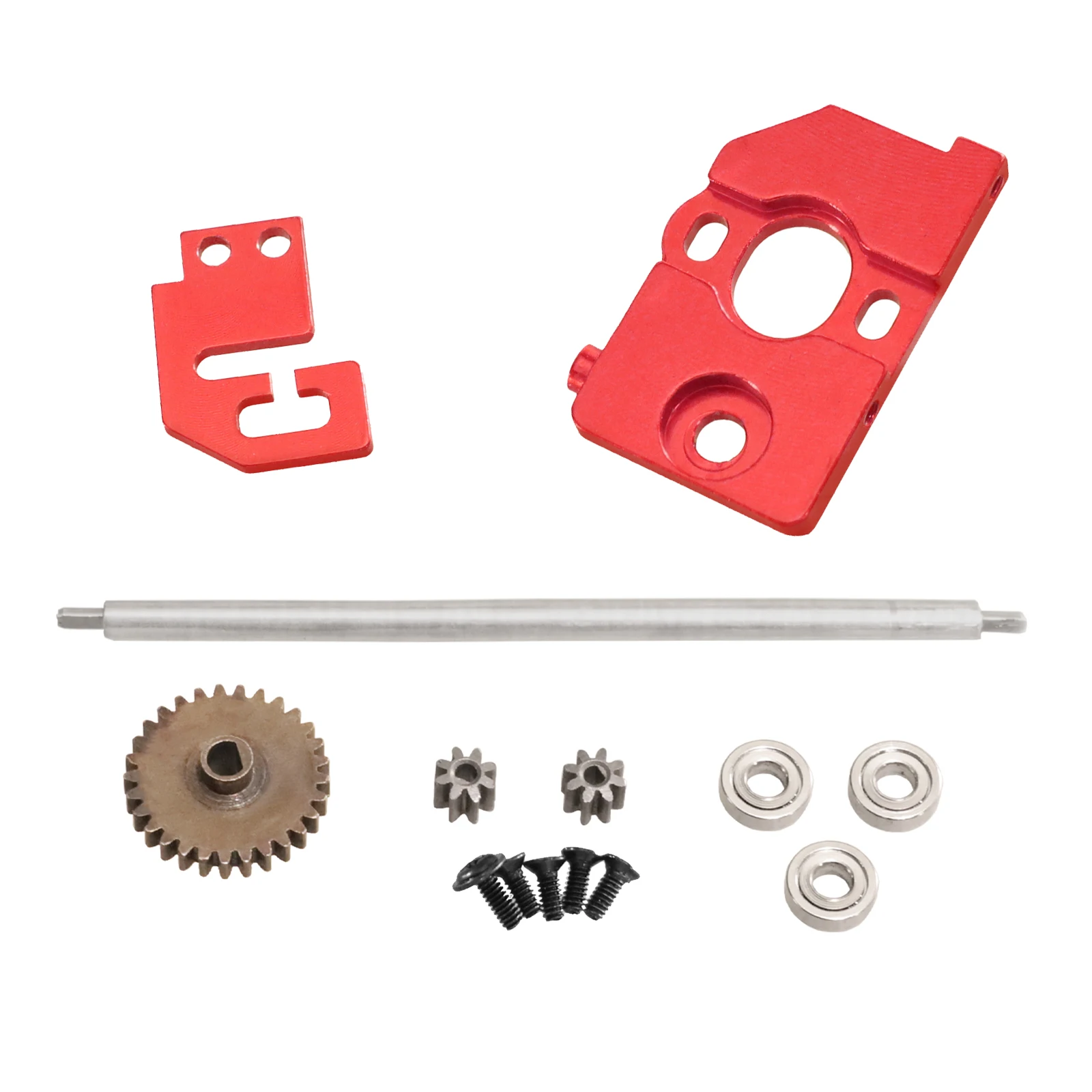 Metal gear center shaft and motor seat for Wltoys 284131 284161 284010 K969 K989 K999 RC Car upgrade and modification accessorie