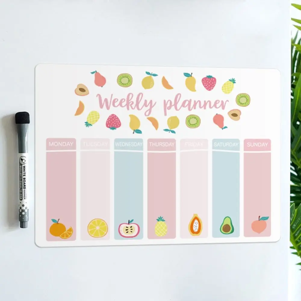 Week Daily Planner Magnetic Planner Sticker Plan Notepad Grocery List Magnetic Fridge Sticker Work Plan TO DO LIST Home