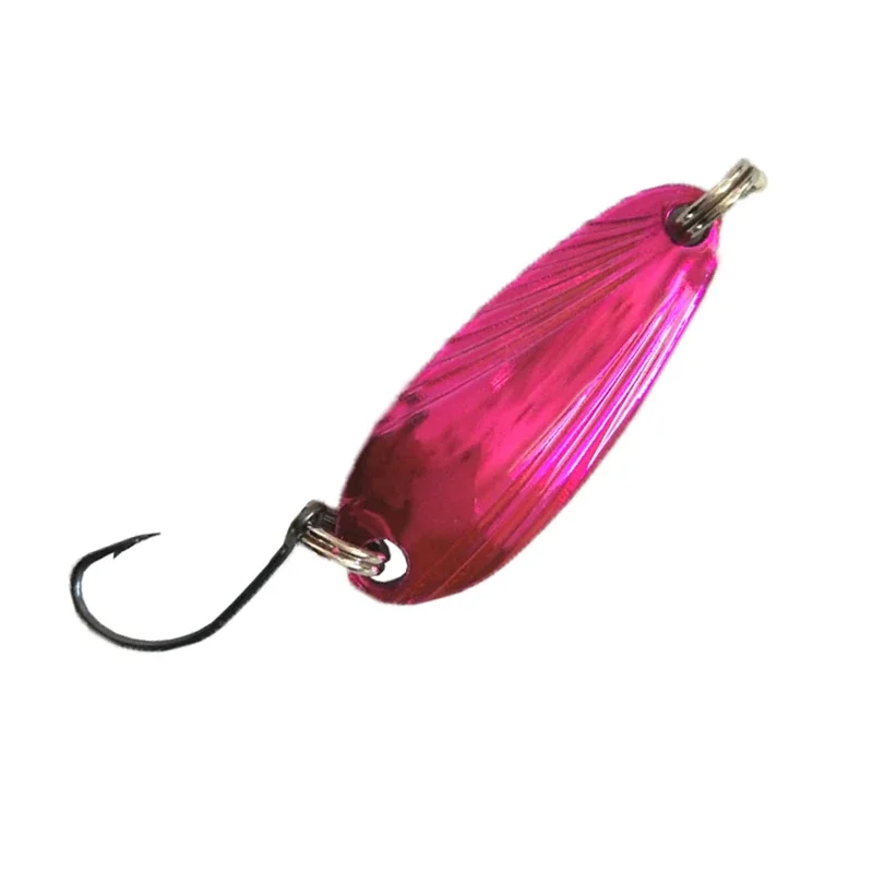 OUTKIT  3.3cm 3.5g artificial spoon lures hard bait spinner bait multicolor 5pcs/lot fishing spoon lure trout lure bass lure