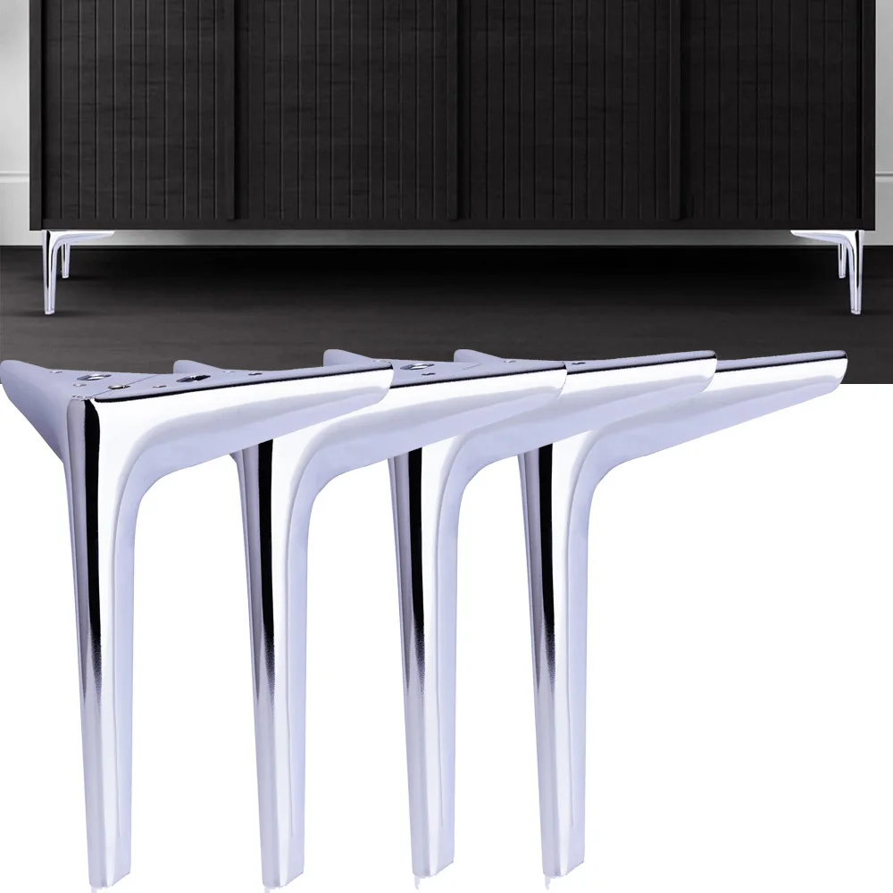 

Silver Furniture Legs, Metal Legs for Furniture, DIY Replacement for Sofa Legs, Cabinet Legs, Ottoman Legs, Table Legs