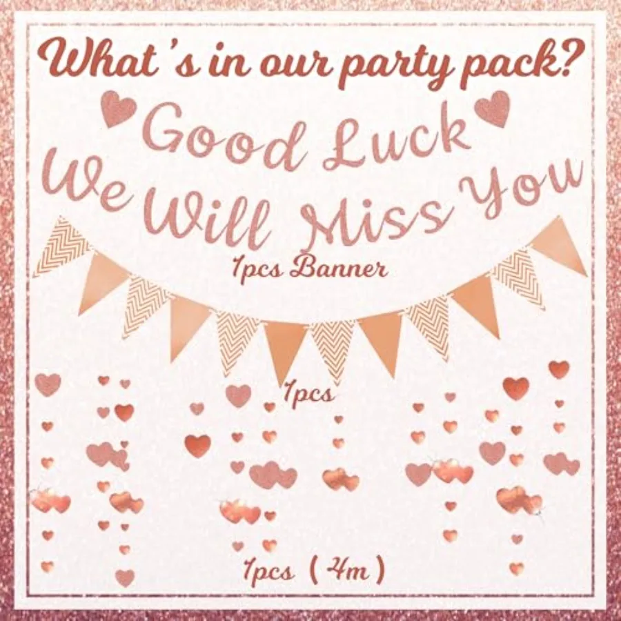 Going Away Party Decorations Good Luck Pennant Garland for Graduation Farell Retirement Goodbye Coworker Leaving Party Decorati