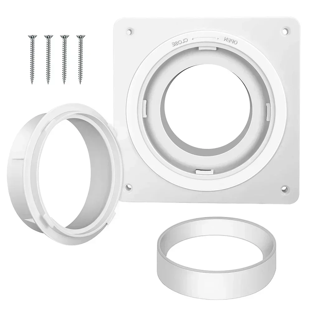 Home And Commercial Use 7 X 7 Inches Dryer Vent Kit Versatile Venting Applications Laundry Vent Twist-lock Mechanism