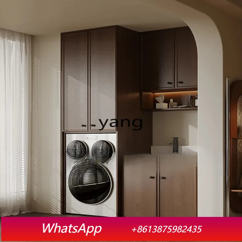 

LHU Balcony Cabinet Washing Machine Integrated Cabinet Haier Three-in-One Laundry Pool Basin