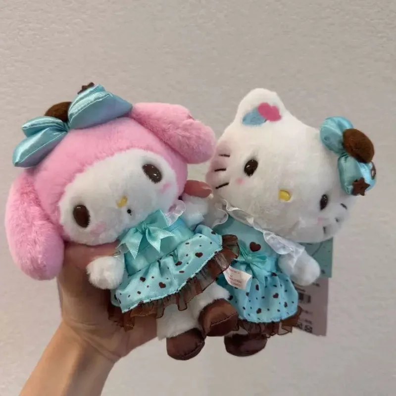 سانريو بلدي ميلودي مرحبا كيتي ألعاب من القطيفة النعناع الشوكولاته سلسلة كورومي حقيبة سلسلة مفاتيح قلادة لينة محشوة إكسسوارات دمي هدية #6