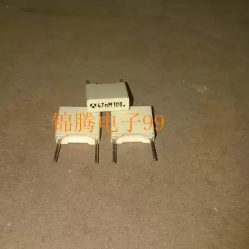 10-100pcs original brand new French Thomson 0.047UF 100V (47NF 4700PF) film capacitor with a pin distance of 8MM