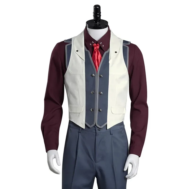 

Anime Viktor Arcane Cosplay Costume LOL Shirt Vest Pants Wig Victor Outfits Mens Suit Halloween Carnival Party Disguise Clothesa