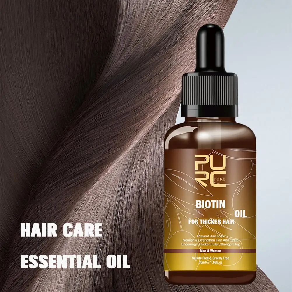 Biotin Hair Essence Oil Ginger Anti-hair Loss Serum Scalp Treatment Deep Nourishing And Moisturizing Hair Care Products