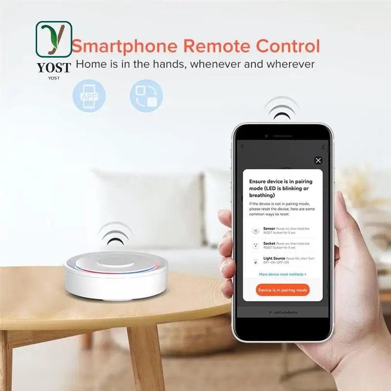 

YOST-проводной шлюз Zigbee3.0 Tuya для дома Smartlife Приложение Tuyasmart работает умное устройство для гостиной, кухни, спальни, простая установка