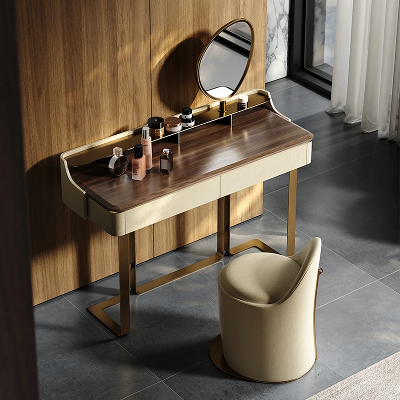 

Luxury Mirror Dressing Table Italian Design Comfortable Bedroom Dressing Table Modern Simple Schminktisch Home Accessories