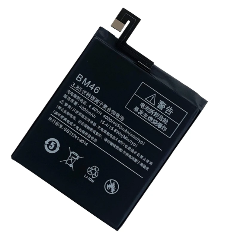 新品高品質 BM46 3.85V 4050mAh 交換用携帯電話バッテリー Xiaomi Redmi Note 3 Note 3Pro 3 Pro用