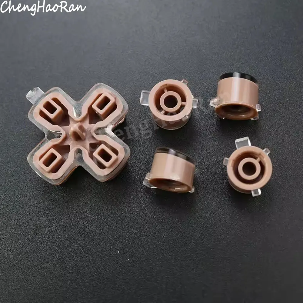 1 Set Plastic Jelly Buttons ABXY & D-pad Trigger Buttons For PS5 Game Controller Repair Replacement Accessories