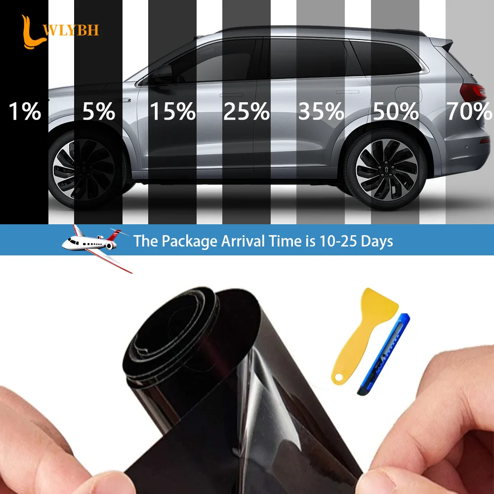 50/75x3/6m Car Window Privacy Tint Film Auto Vinyl Anti Look Dark Glass Sticker Foil Cars Ceramic UV Protector Mirror Films