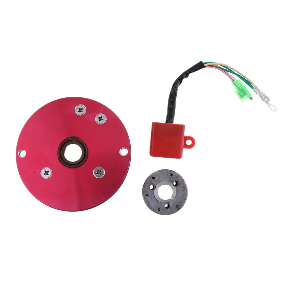

Magneto Stator Rotor CDI Kit Heavy Duty Metal Vehicle Part for 125cc Motorcycle Machine Pit Bike