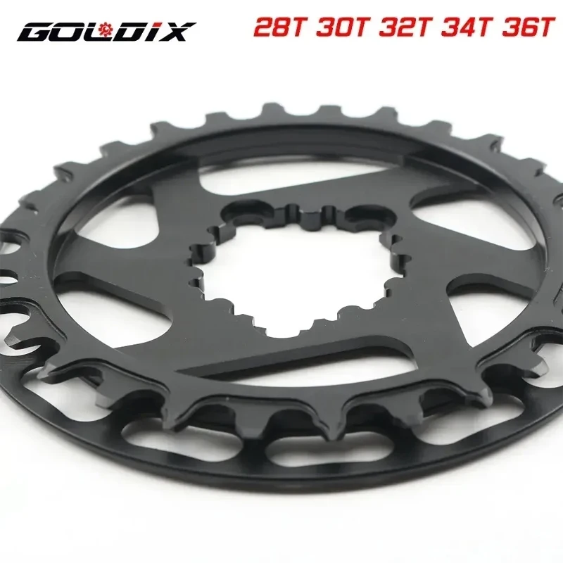 

GOLDIX children's bicycle crank sprocket 3 bolt single speed belt guard bicycle sprocket straight sprocket 28/30/32/34/36T