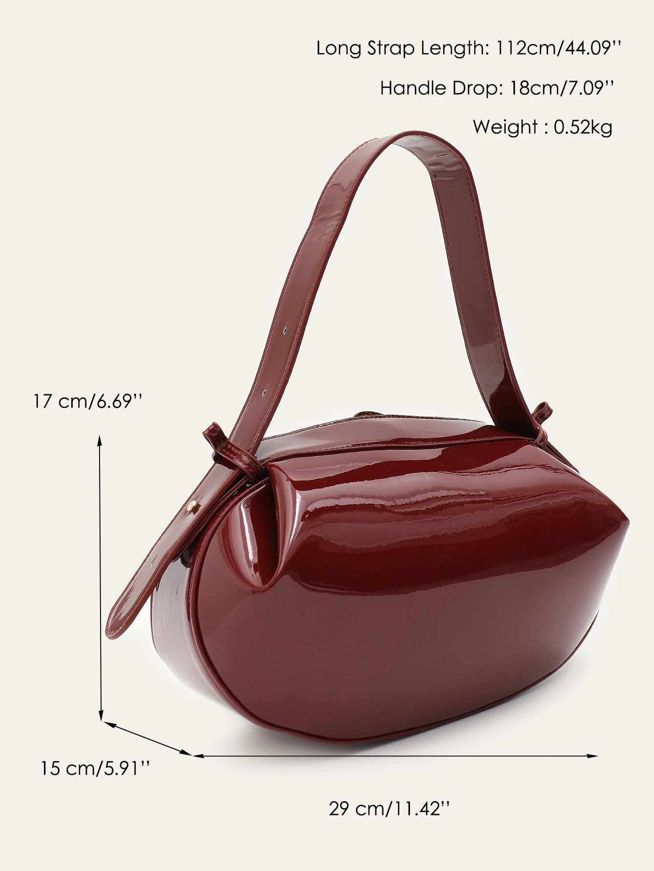 SC Women Fashion Designer PU Vegan Leather Handbags Niche Brand Rugby Shape Top-handle Bags Cross body Shoulder Purses Daily