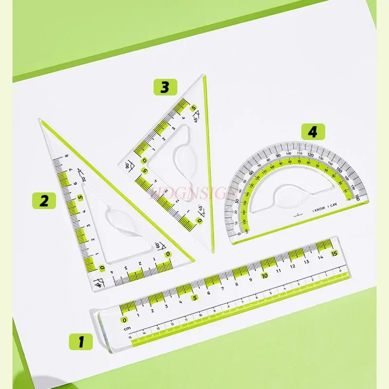 

4 шт./компл., высокопрозрачная линейка для защиты глаз, набор из четырех предметов, нелегко повредить руки, гибкая и не легко зламати