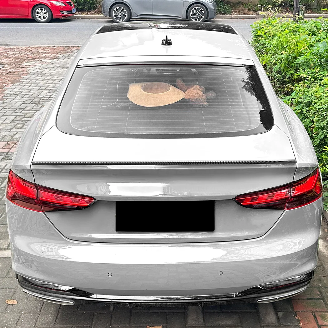 

For Audi A5 F5 4Door Sportback 2017-2024 S5 Style Spoiler Wing ABS Plastic Gloss Black