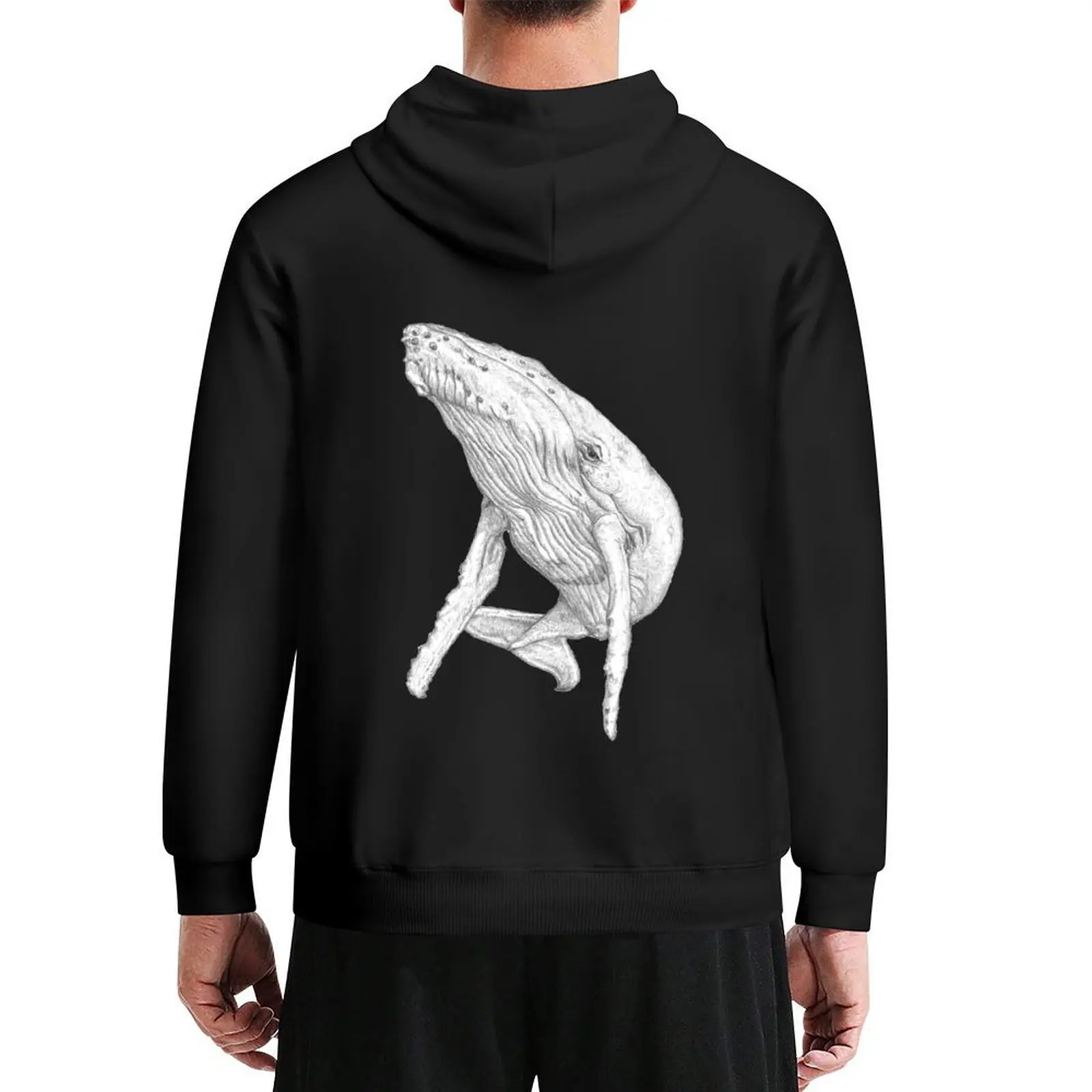 

Humpback Whale Hoodie graphic t shirts men mens clothing autumn jacket men men's sweat-shirt set hoodie